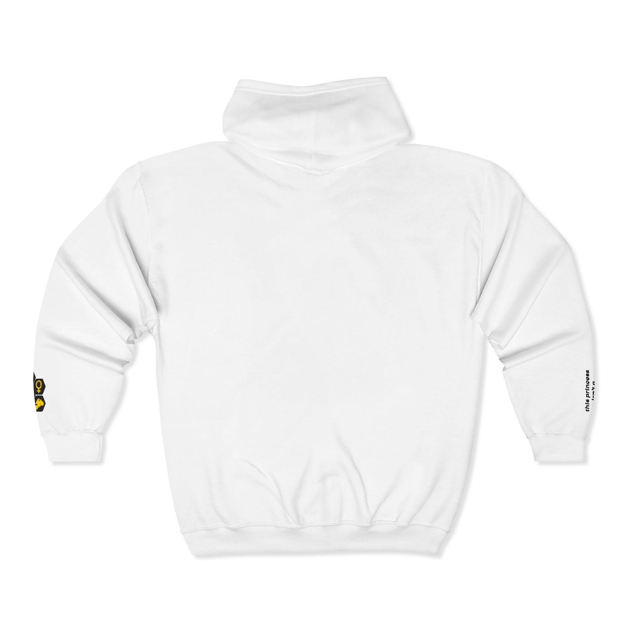 Moto Honey Logo Zip-Up Hoodie | Women’s Motorcycle Lifestyle Sweatshirt | “This Princess Isn’t a Passenger”